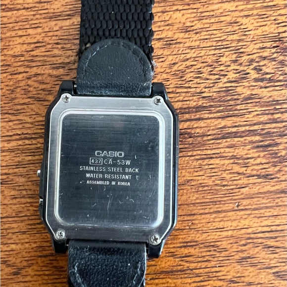 Vintage Casio Calculator Watch 437 CA-53W Alarm Chrono Works - Picture 2 of 6